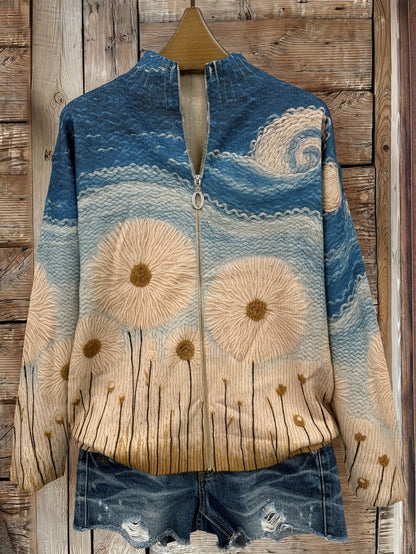 Elly™ | Vest met paardenbloemenweide