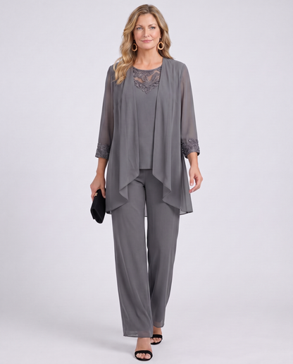 Lillie™ - Minimalistische stijl klassieke drie-delige set