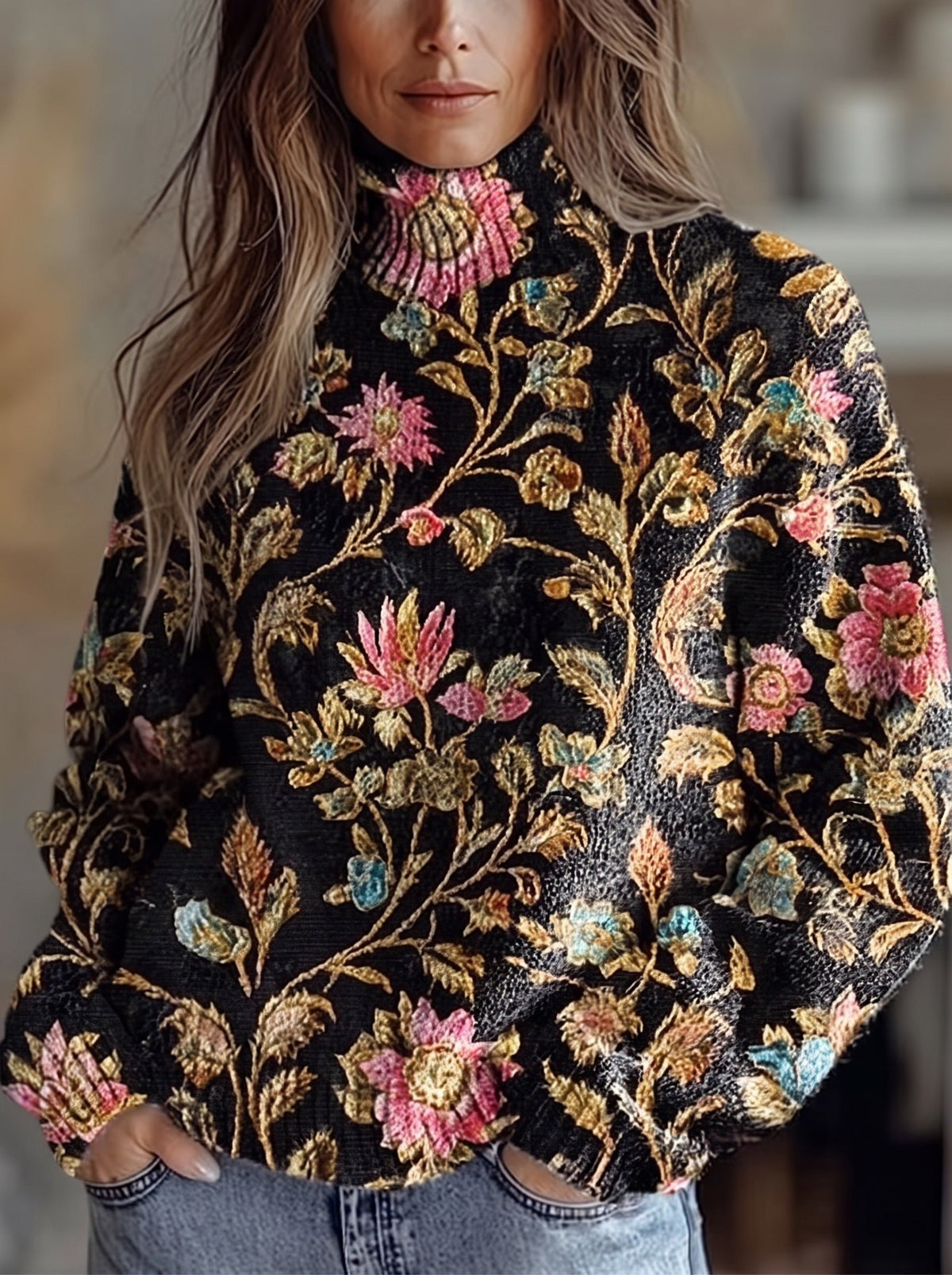 Coby™ | Coltrui met gouden bloemenranken